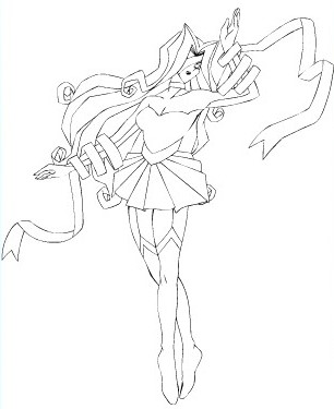 coloriage yugioh bella